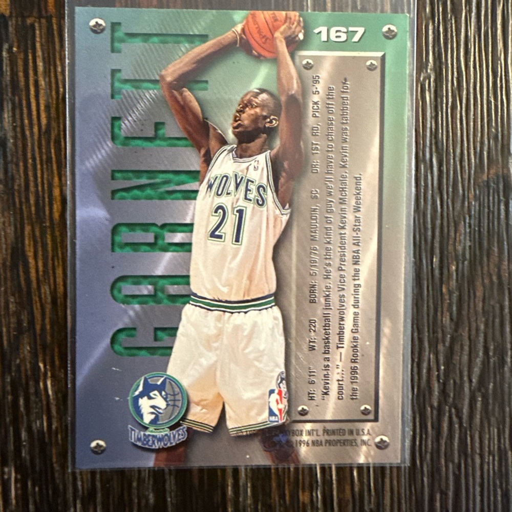 Kevin Garnett Rookie card - Picture 2 of 2